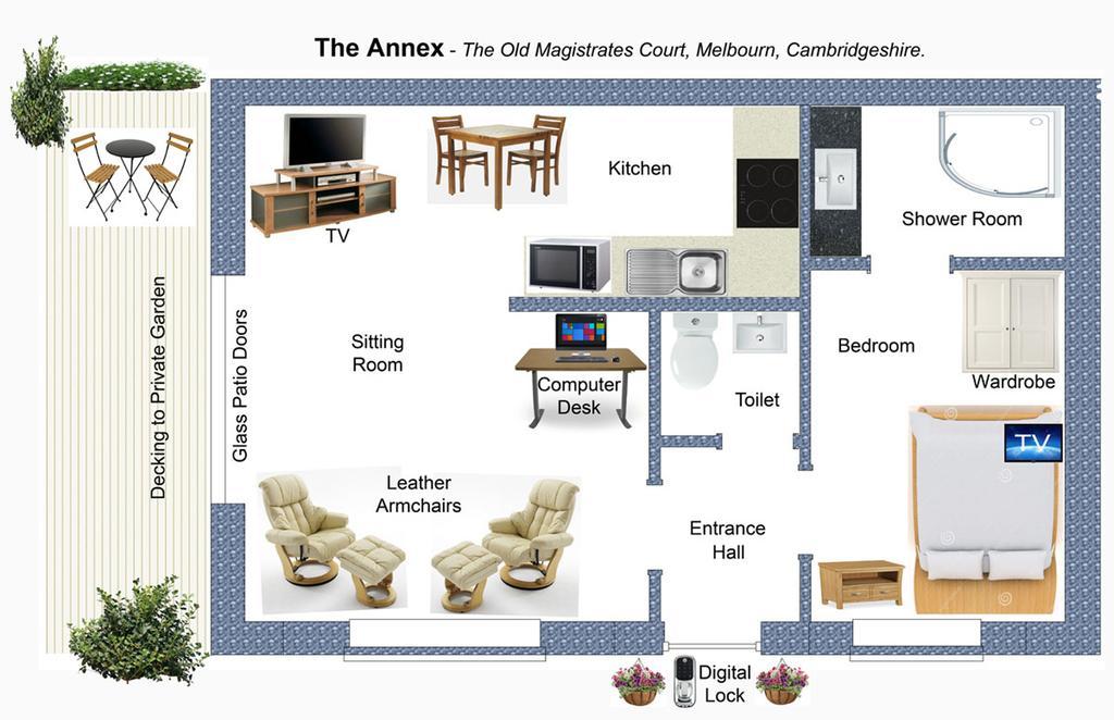 The Old Magistrates Court Bed & Breakfast Melbourn Exterior photo